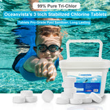 5LBS 3-IN Individually Wrapped Chlorine Tablet Sanitizer for Swimming Pool , Hot Tubs or Spa (5LBS PER PACK)