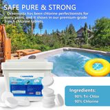 5LBS 3-IN Individually Wrapped Chlorine Tablet Sanitizer for Swimming Pool , Hot Tubs or Spa (5LBS PER PACK)