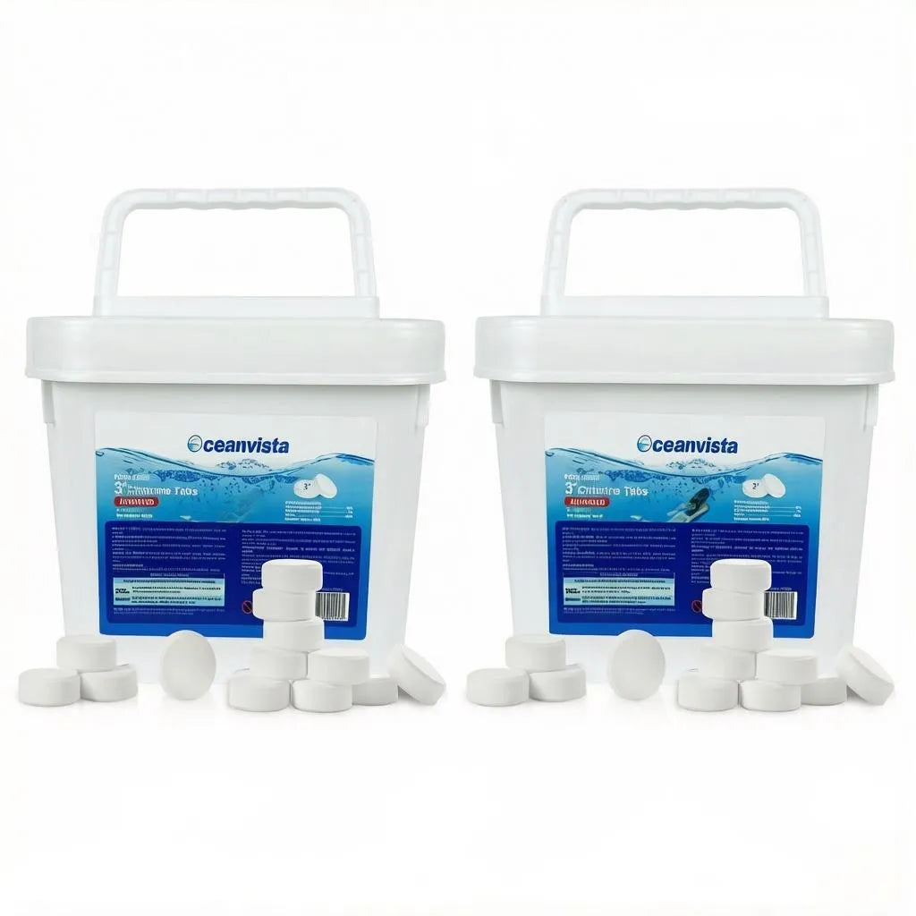 10LBS 3-IN Individually Wrapped Chlorine Tablet Sanitizer for Swimming Pool