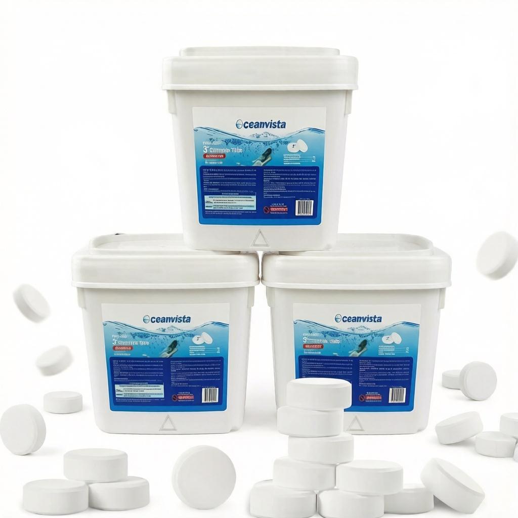 15LBS 3-IN  Stabilized and Individually Wrapped  Chlorine Tablet