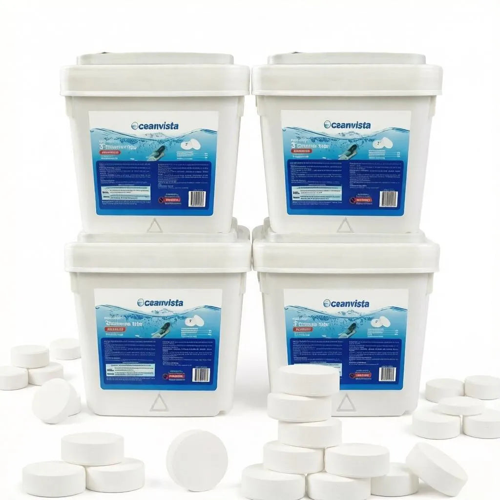 20LBS 3-IN Swimming Pool & Spa Slow Dissolving Individual  Chlorine Tablets