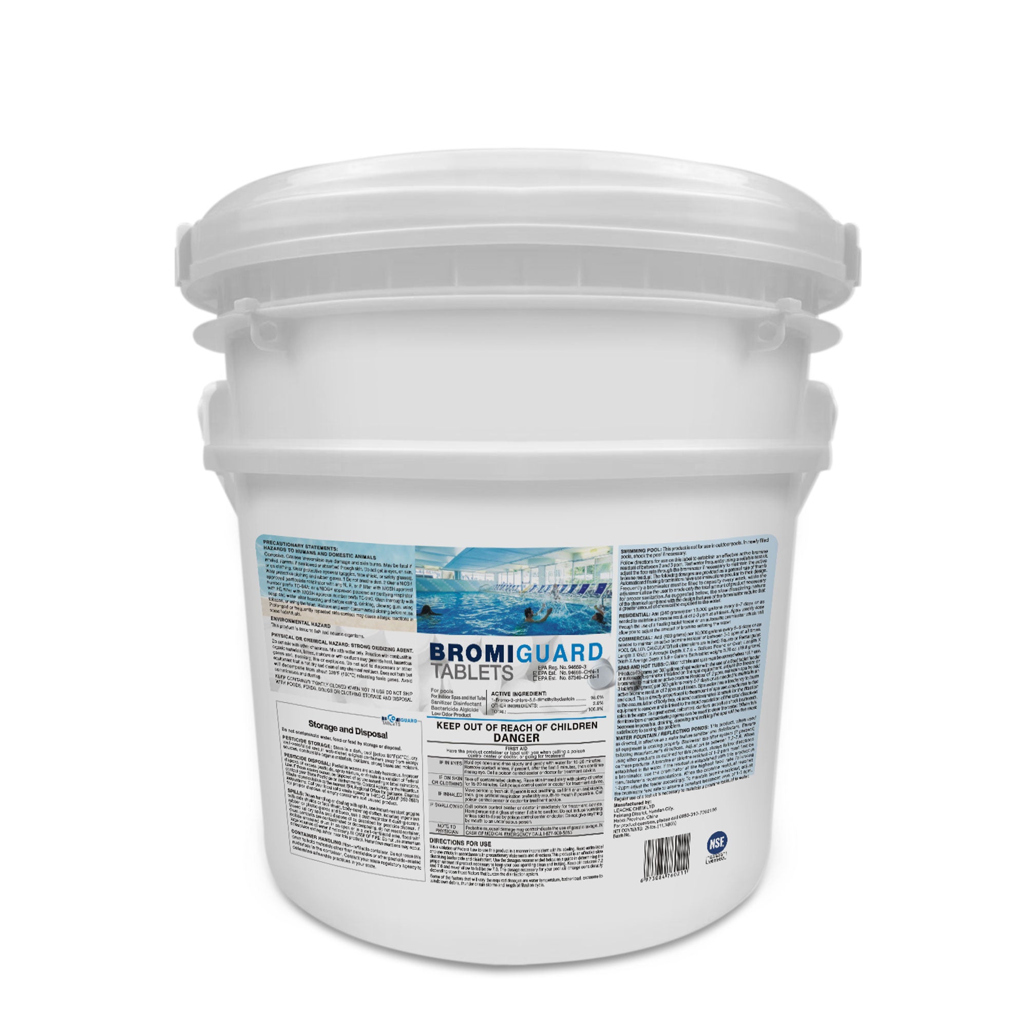 BROMIGUARD 25 LBS 1 inch Bromine Tablet for Spa, Hot Tubs or Swimming Pool